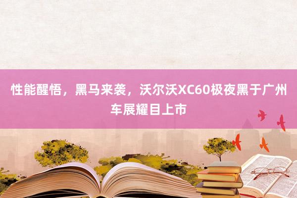 性能醒悟，黑马来袭，沃尔沃XC60极夜黑于广州车展耀目上市